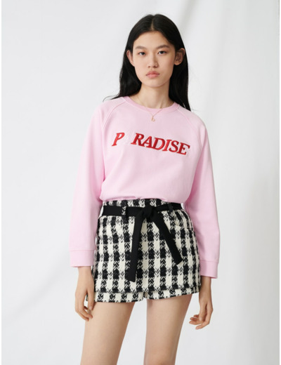 Short effet jupe façon tweed