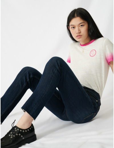 Jean slim taille haute
