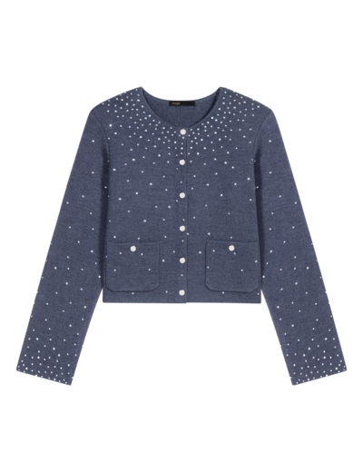 Pull en maille à strass