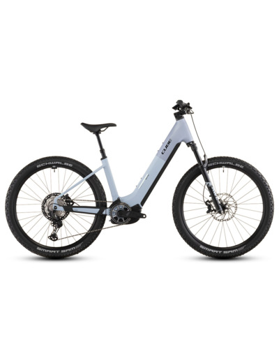 VTT semi rigide électrique REACTION HYBRID SLX 800 Gris/Bleu Glacier
