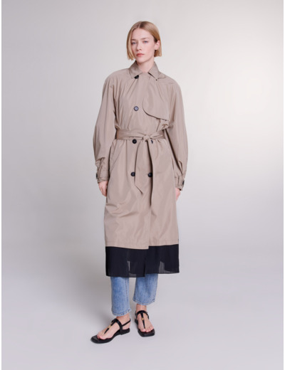 Trench contrasté