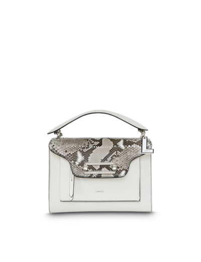 Clic de Lancel - Sac porté croisé - Grand modèle - Python et cuir de vachette lisse