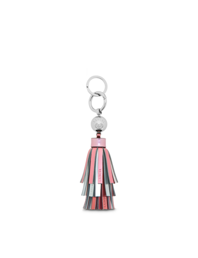 Les Ailes de Lancel - Porte-clés pompon - Cuir de vachette lisse