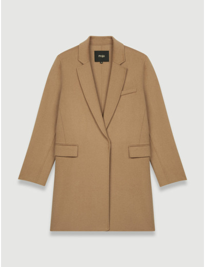 Manteau en double face façon veste