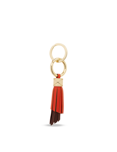 Cuir Pompon - Porte-clés petit pompon - Cuir de vachette grainé