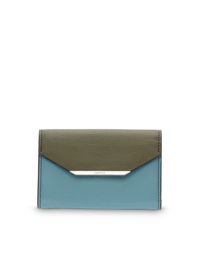 Enveloppe de Lancel - Portefeuille continental rabat - Petit modèle - Cuir grain rizière