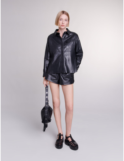 Chemise en cuir