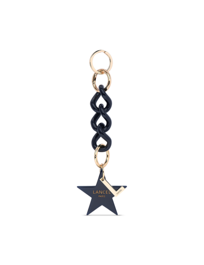 Stars de Lancel - Porte-clés chaine étoile - Bleu Marine