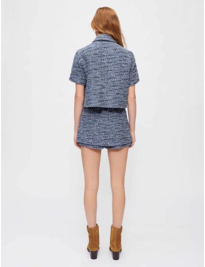 Chemise en tweed chiné