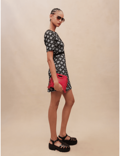 Robe en maille imprimée
