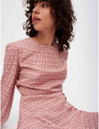 Robe en viscose imprimée