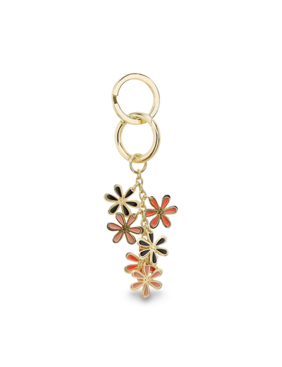 Breloques de Lancel - Porte-clés charms fleurs - Métal et émail