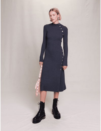 Robe longue en maille