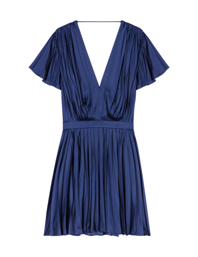 Robe courte plissée