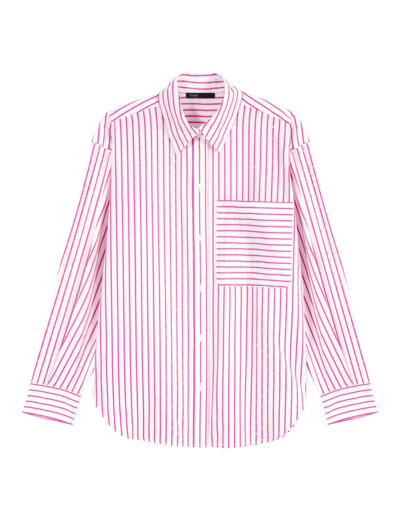 Chemise strassée à rayures