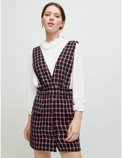 Robe à bretelles à carreaux