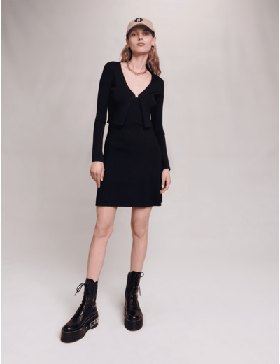 Robe en maille 2 en 1