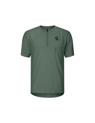T-shirt manches courtes Homme VERTIC ZIP Vert Tranquille