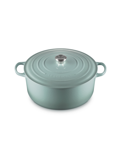Cocotte ronde 34cm en fonte émaillée Sea Salt