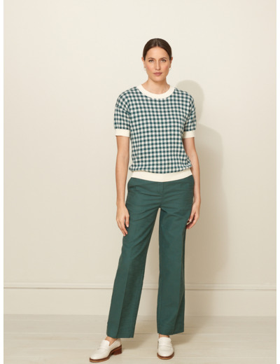 PULL JACQUARD VICHY
