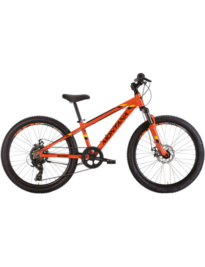 VTT semi rigide Enfant SPIDY 24 CUES 1X9V Orange