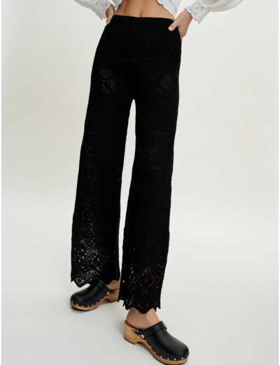 Pantalon façon crochet