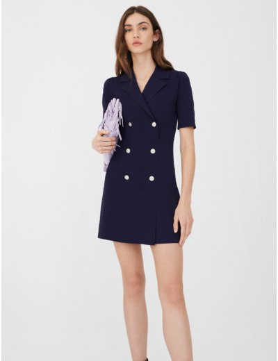 Robe en maille façon blazer