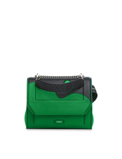Grand Hôtel de Lancel - Sac rabat avec poignée - Moyen modèle - Cuir grainé détail coeur
