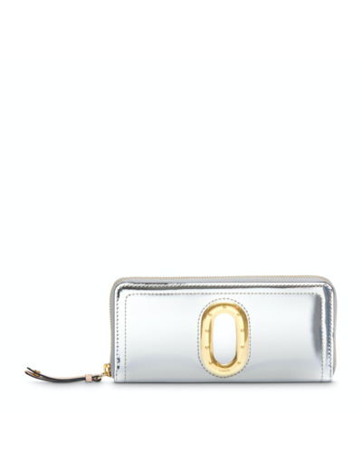 Romane de Lancel - Portefeuille slim zippé - Cuir lisse et verni