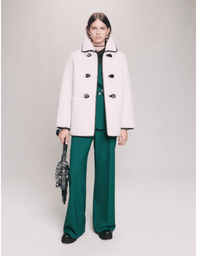 Manteau mi-long shearling