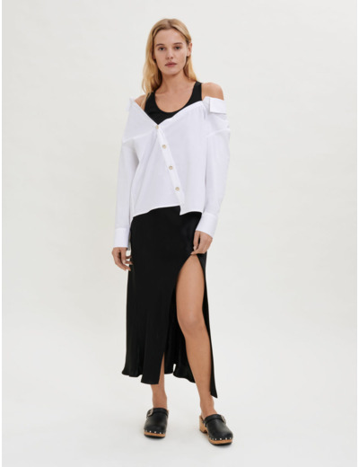 Chemise trompe l'oeil contrastée