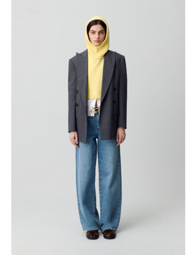 Col maille cagoule