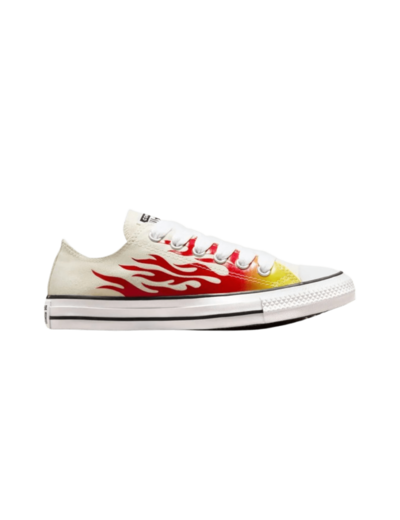 Chuck Taylor All Star Ox Egret/Enamel Red/Fresh Yellow