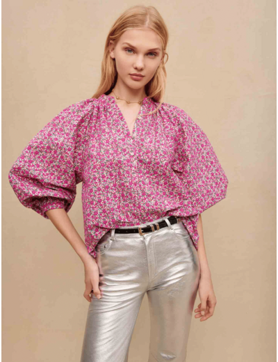 Blouse à imprimé fleuri