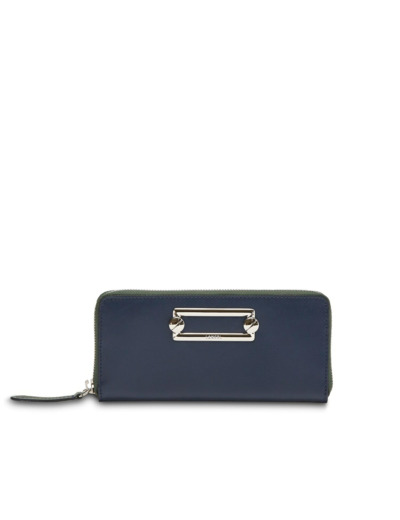 Clic de Lancel - Portefeuille slim zippe - Grand modèle - Cuir lisse