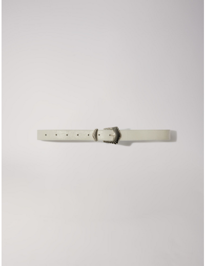 Ceinture en cuir à boucle grunge