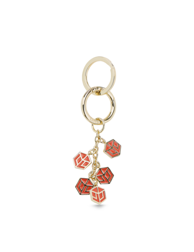 Logo Carré L - Porte-clés charms - Métal et émail