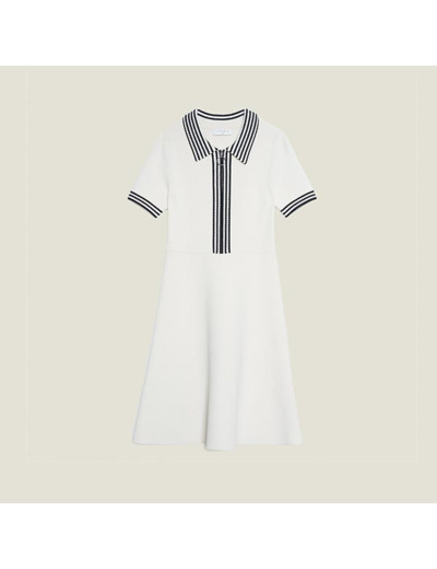 Robe en maille façon polo