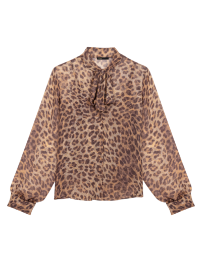Chemise imprimé col lavallière