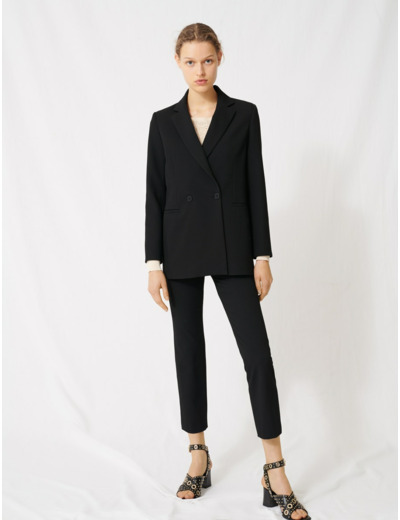 Veste de blazer à double boutonnage