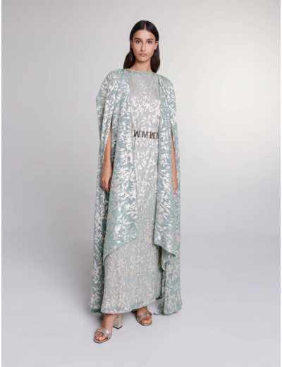 Robe longue à cape