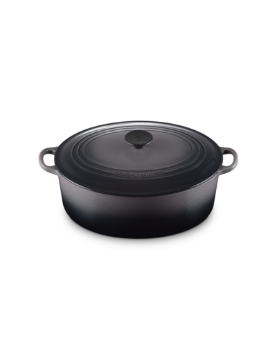 Cocotte ovale 31cm en fonte émaillée flint