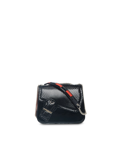 Adèle de Lancel - Sac rabat - Moyen modèle - Python brillant, cuirs de vachette verni et lisse
