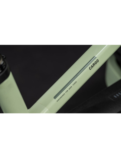 Vélo cargo électrique CARGO HYBRID 800 Vert Pois