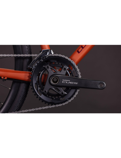 Vélo trekking NULANE RACE Ambre/Noir