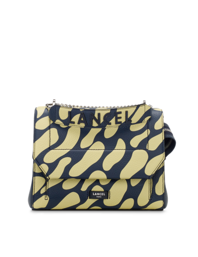 Ninon de Lancel - Sac rabat avec poignée - Moyen modèle - Cuir de vachette grainé