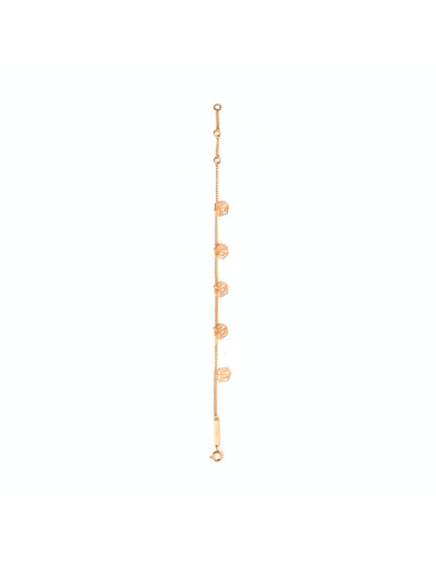 Logo Carré L mini - Bracelet breloques Carré L mini - Laiton