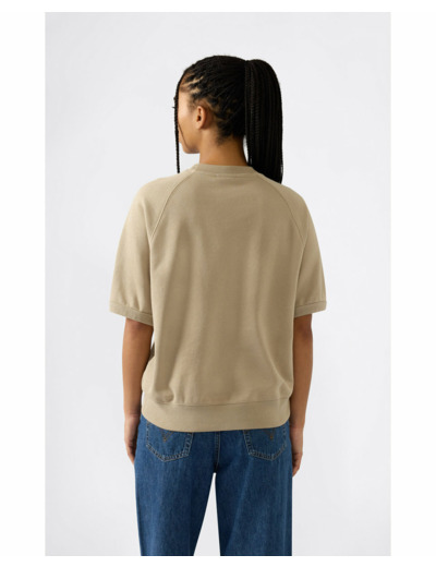 Sweat sans manche Femme Beige