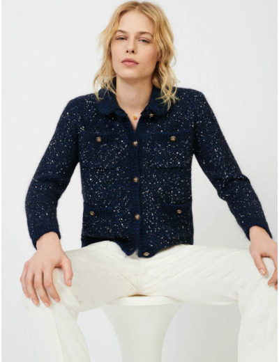 Cardigan lurex