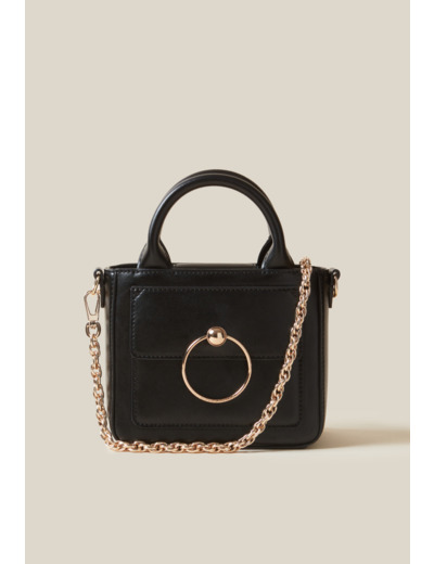 Mini sac Anouck cuir lisse chaîne